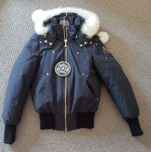 Navy Blue Moose Knuckles Bomber S